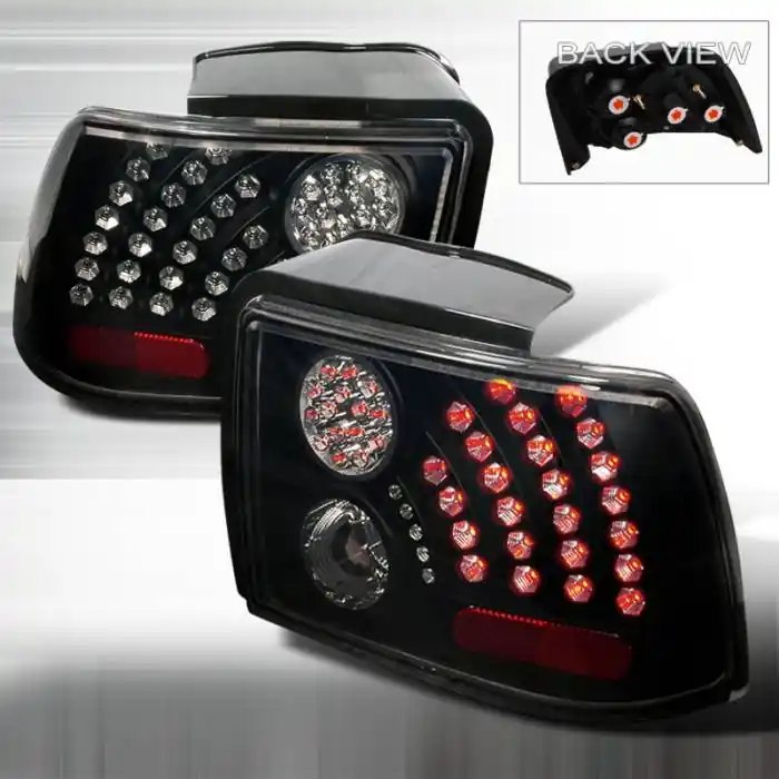 Ford Mustang Spec-D LED Taillights - Black with Smoke Lens - LT-MST99BGLED-WJ Luxury
