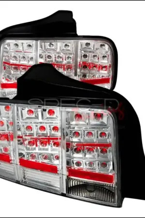 Ford Mustang Spec-D LED Taillights - Chrome - LT-MST05CLED-KS New Release