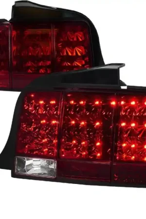 Reduced Price Ford Mustang Spec-D Sequential LED Taillights - Red - LT-MST05RLED-SQ-TM