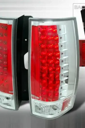 Chevrolet Tahoe Spec-D LED Taillights - Chrome - LT-DEN07CG3LED-KS Fast Shipping