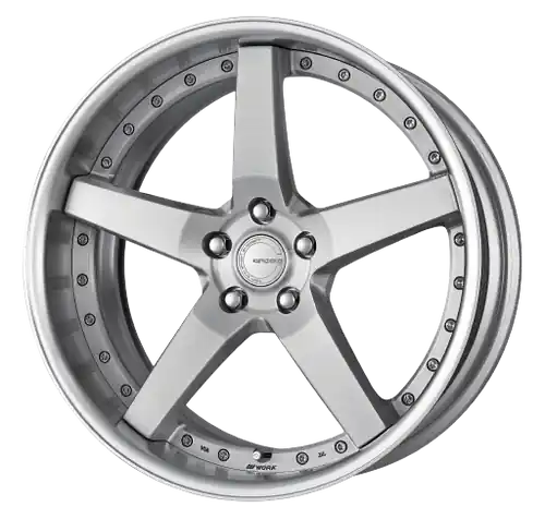 Work Gnosis Gr203 5x120.65 20x12.5+45 A Disk Brush Silver Clear New Arrival
