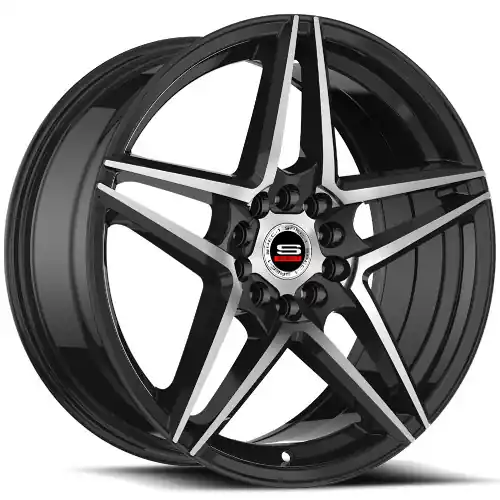 Spec-1 SP-54 5x100/5x114.3 20x8.5 +38 Gloss Black & Machined Final Sale
