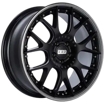 BBS CH-RII 5x130 20x9 +48 Satin Black Center Platinum Lip Stainless Rim Protector Genuine