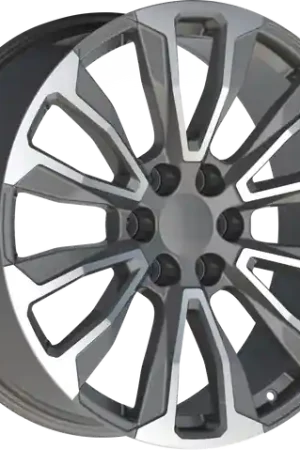 REPLICA 204 6X139.7 22x9 +28 GUNMETAL MACHINED Fast Shipping