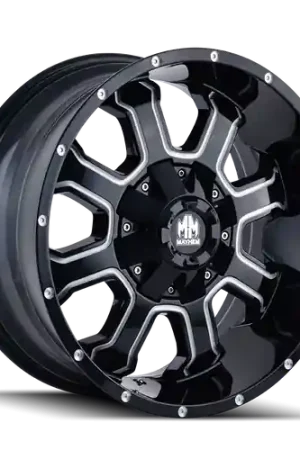 Exclusive Mayhem Fierce 8103 8x165.1/8x170 20x9+0 Gloss Black/Milled Spokes