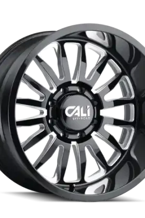 Cali Off-Road Summit 9110 6x135 20x12-51 Gloss Black/Milled Spokes Direct From Manufacturer