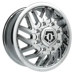 TIS 544C Dually 8x165.1 22x8.25 +127 Chrome Plated Professional Grade