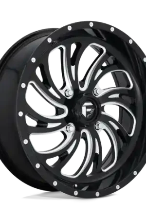 No Minimum Order Fuel UTV D641 KOMPRESSOR 4X137 22X7 +13 GLOSS BLACK MILLED