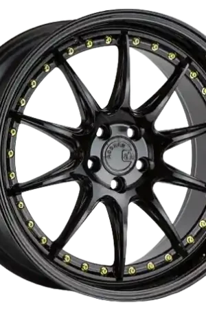 No Minimum Order Aodhan DS07 5x114.3 19x9.5 +30 Gloss Black W /Gold Rivets