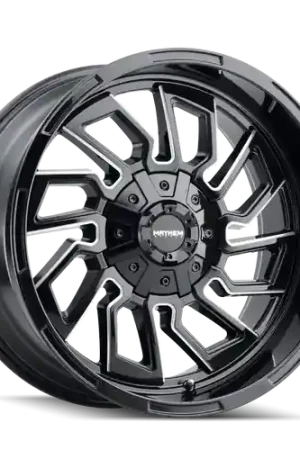 Mayhem Flywheel 8111 8x170 20x9+18 Gloss Black/Milled Spokes Trusted Brand