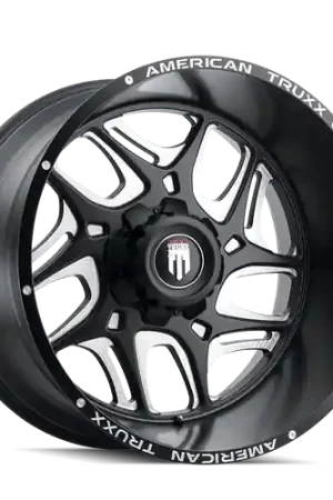 New Release American Truxx Sweep AT1900 8x165.1 20x9-12 Black/Milled
