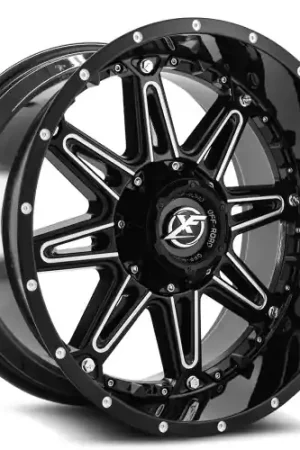 XF Off-Road XF-217 5x127/5x139.7 20x10 -12 Gloss Black & Milled + Black Inserts Don’t Miss Out