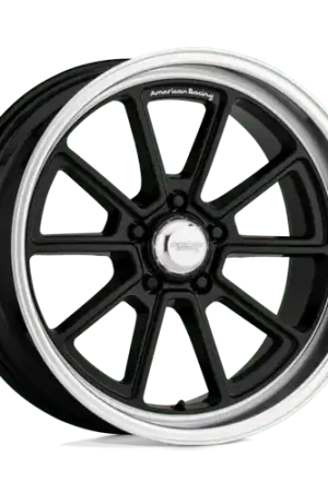 Original American Racing Vintage VN510 DRAFT 5X114.3 18X10 +12 GLOSS BLACK W/ DIAMOND CUT LIP