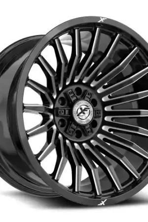Authentic XF Off-Road XF-231 6x135/6x139.7 17x9 +12 Gloss Black & Milled