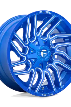 Don’t Miss Out Fuel 1PC D774 TYPHOON 6X135/6X139.7 22X12 -44 ANODIZED BLUE MILLED