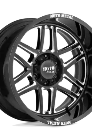 Free Returns Moto Metal MO992 FOLSOM 6X139.7 24X14 -76 GLOSS BLACK MILLED