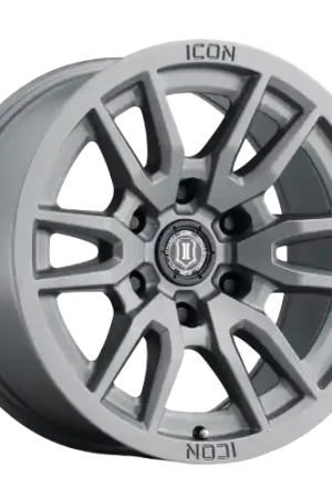Icon Alloys VECTOR 6 6x120 17x8.5+0 TITANIUM Exclusive Offer