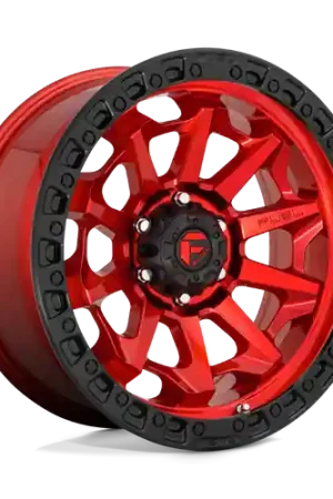Fuel 1PC D695 COVERT 5X127 18X9 -12 CANDY RED BLACK BEAD RING Exclusive Offer
