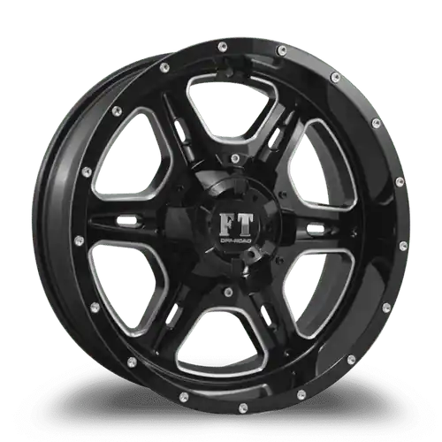 FULL THROTTLE FT6054 8x165 18x9-12 BLACK / MILLED Markdown