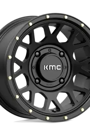 Time-Limited KMC Powersports KS135 GRENADE 4X156 15X10 +0 SATIN BLACK