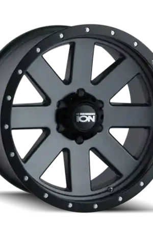 Mega Sale Ion Type 134 6x139.7 18x9+18 Matte Gunmetal/Black Beadlock