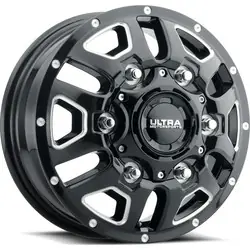 Ultra 003BM AWD Transit 6X180 16x6 +84 Gloss Black w/ Milled Accents Latest
