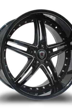 MARQUEE WHEELS M5329 5x120 20x10.5+38 BLACK / MILLED Secure Checkout