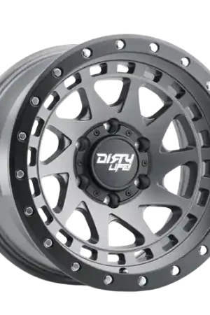 Worldwide Shipping Dirty Life Enigma 9311 6x135 17x9-38 Satin Graphite/Black Lip