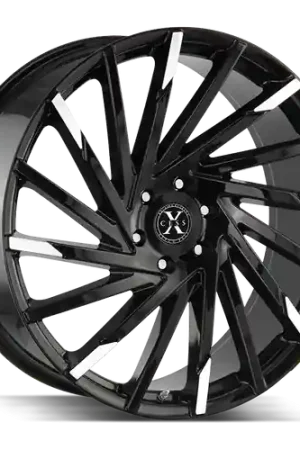 Fan Favorite Xcess X02 6x139.7 22x9 +24 Gloss Black Machined Tips