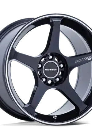 Motegi MR159 BATTLE V 5X114.3 17x8.5 +45 OBSIDIAN BLUE W/ MACHINED LIP STRIPE Flash Sale