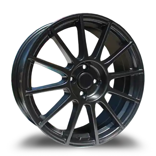 Premium REPLICA WHEELS R555 4x98 17x7+35 BLACK - SATIN BLACK