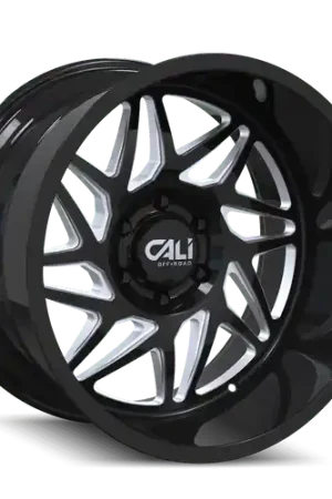 Holiday Sale Cali Off-Road Gemini 9112 8x165.1 20x9+0 Gloss Black/Milled Spokes