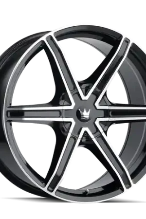 Mazzi Stilts 371 5x115/5x120 24x9.5+18 Black/Machined Face Markdown