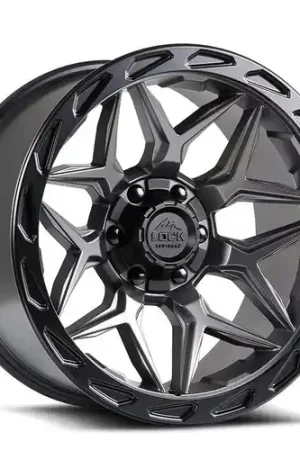 LOCK OFFROAD MATRIX 5x127/5x139.7 17x9 -12 Matte Grey W Matte Black Ring Discount
