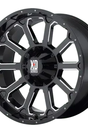 Today Only XD XD806 BOMB 5X114.3 18X9 +0 GLOSS BLACK WITH MILLED ACCENTS