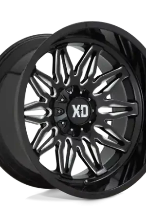 XD XD859 GUNNER 6X135/6X139.7 22X12 -44 GLOSS BLACK MILLED Handmade