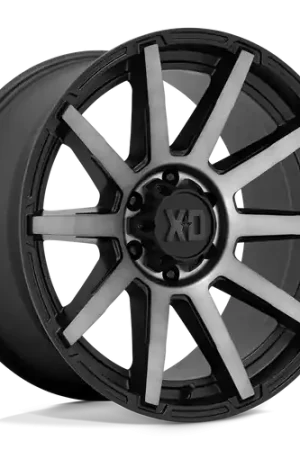 XD XD847 OUTBREAK 8X165.1 20X9 +18 SATIN BLACK WITH GRAY TINT Time-Limited