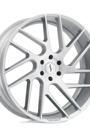 Status JUGGERNAUT 5X120 22X9.5 +30 SILVER W/ BRUSHED MACHINED FACE Get Yours