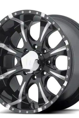 Helo HE791 MAXX 8X165.1 20X10 -12 GLOSS BLACK MILLED Time-Limited