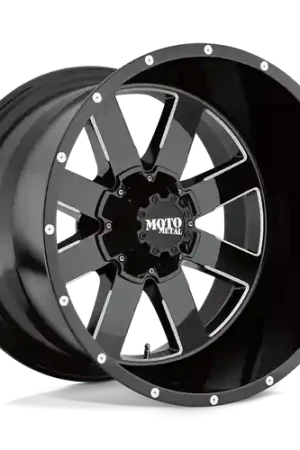 Moto Metal MO962 BLANK 20X10 -24 GLOSS BLACK MILLED Luxury