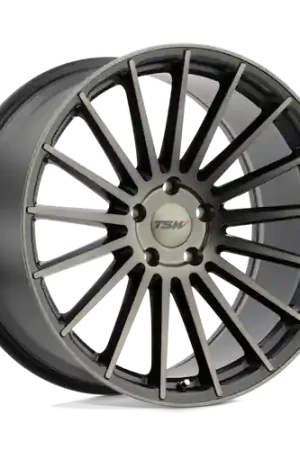 Crafted TSW LUCO 5X112 18X8.5 +42 MATTE BLACK W/ MACHINE FACE & DARK TINT