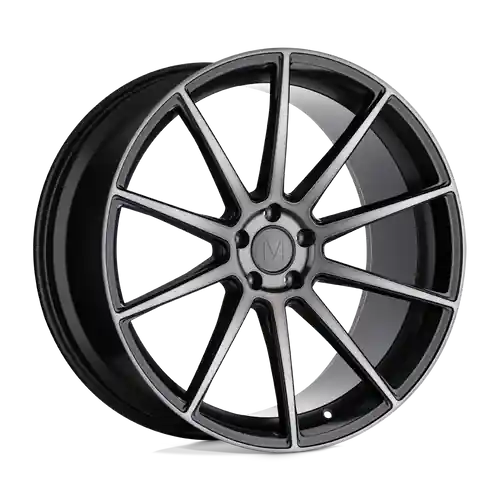 Mandrus KLASS 5X112 19X9.5 +39 GLOSS GUNMETAL W/ MACHINED TINTED FACE Direct From Manufacturer