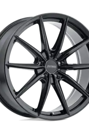 Fresh Stock Petrol P4B 5X114.3 20X8.5 +40 GLOSS BLACK