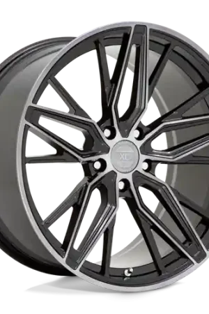 Free Returns XO ZURICH 5X120 20X9 +30 GLOSS BLACK W/ MACHINED GLOSS DARK TINT