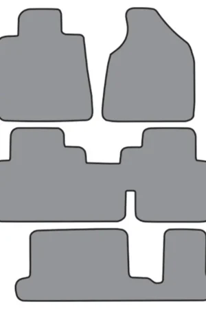 Certified Floor Mats for 2007-09 Saturn Outlook Frts & Rr Runners Cutpile 4Pc