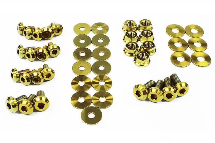 Place Order Dress Up Bolts Titanium Hardware Engine Bay Kit (Gold) - 2008-2014 Subaru WRX / STI