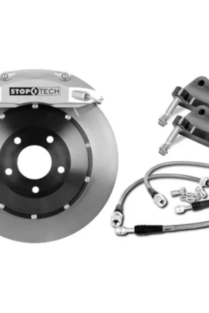 Deal StopTech Front 4 Piston ST-40 Anodized Drilled Big Brake Kit (355x32mm) - 2015-2021 Subaru WRX
