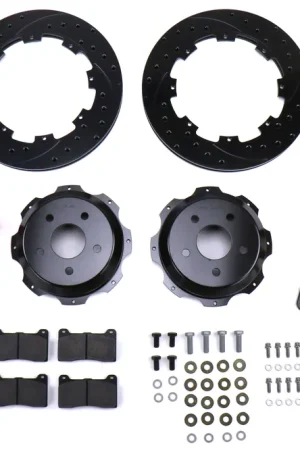 Wilwood Dynapro 12.19in Rear Brake Kit Drilled / Slotted Rotors with Red Calipers - 2002-2005 Subaru WRX Don’t Miss Out