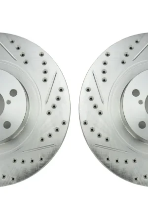 Stoptech C-Tek Sport Drilled and Slotted Front Rotor Pair - 2013-2021 Scion FR-S / Subaru BRZ / Toyota 86 Best Price