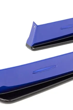 OLM Paint Matched/Gloss Black Rear Bumper Lip - World Rally Blue - 2015-2021 Subaru WRX / STI Budget